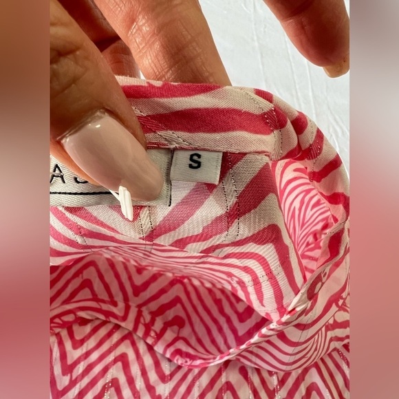 MASAI EASYWEAR Zig Zag Viscose Metallic Threads | Pink Size Small | NWOT - Picture 7 of 12